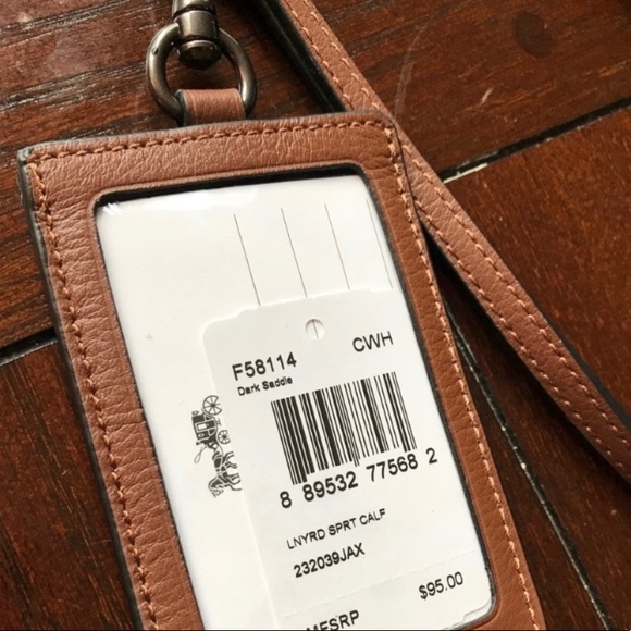 Authentic Coach Calf leather sport lanyard/Cd/ID - Picture 3 of 7